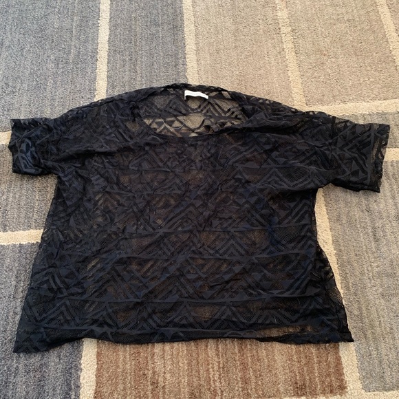 Abercrombie & Fitch Tops - Abercrombie and Fitch black see through shirt
